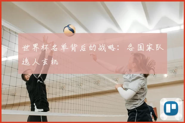 世界杯名单背后的战略:各国家队选人玄机