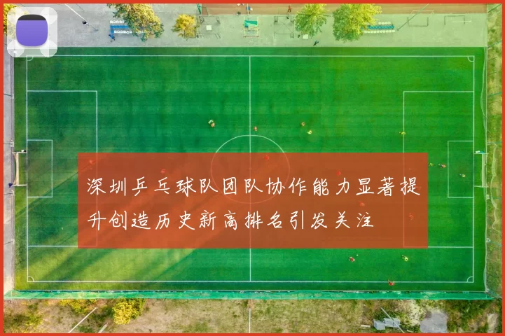 深圳乒乓球队团队协作能力显著提升创造历史新高排名引发关注