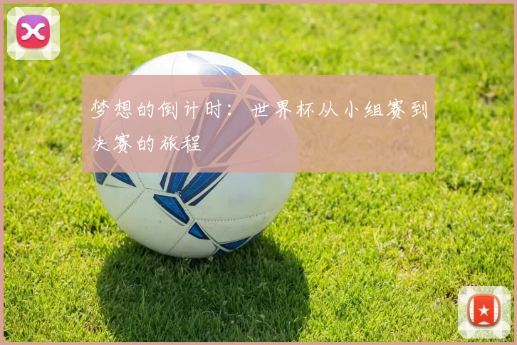 梦想的倒计时：世界杯从小组赛到决赛的旅程